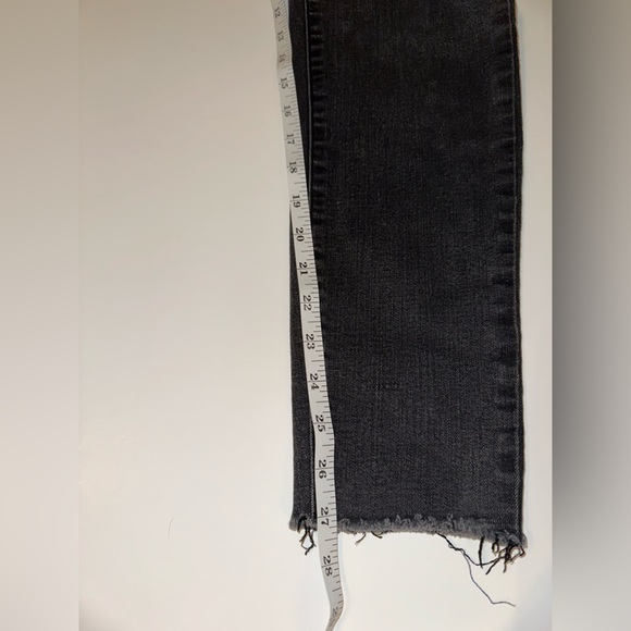 Seven7 Jeans Women’s Size 14 Black Skinny Mid Rise Frayed Hem Stretch Denim - Picture 7 of 8